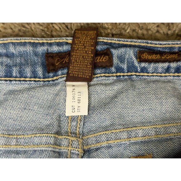 AEROPOSTALE Vintage Jeans Blue Light Wash Mid Rise Boot Stretch Y2k 90s 8 32x31 - Picture 7 of 13